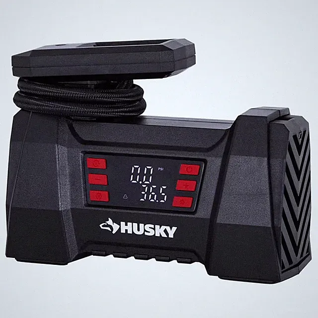 12-Volt DC Portable Fast Flow Air Compressor Air Pump Inflator with Digital Pres