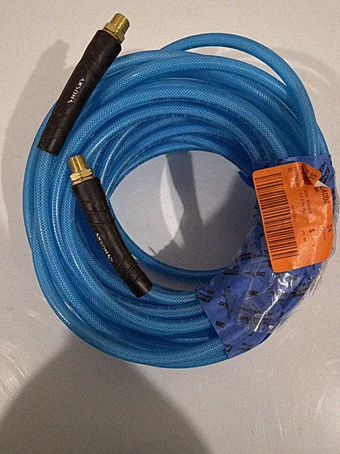 Husky 1/4" Poly Air Hose 300 Psi 50 Ft. Blue High Pressure Polymer
