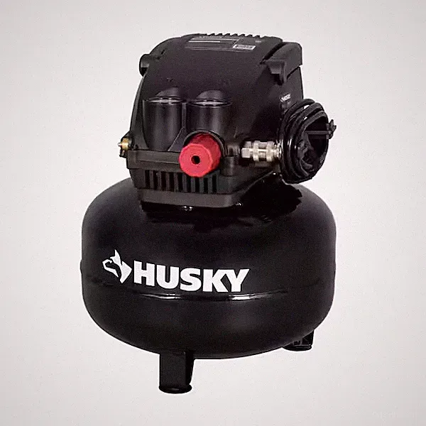 Husky 3 Gal. 120PSI Portable Electric Pancake Air Compressor, Black