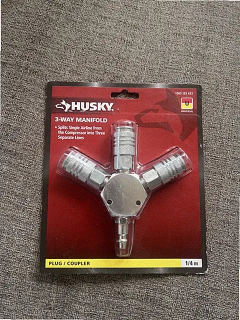 Husky 3-Way Manifold 1/4in Universal HDA31300