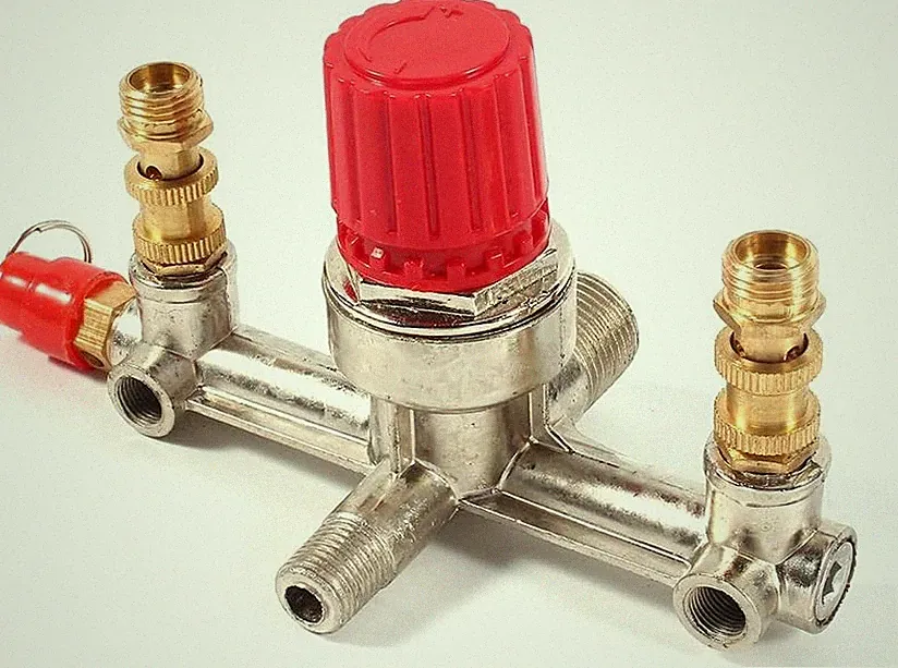 husky compressor regulator Piston air compressor Double Outlet Tube Alloy Swi...