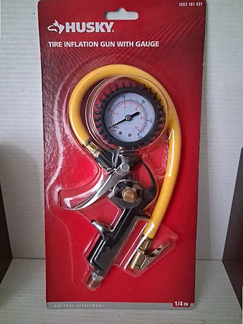 HUSKY Inflator Gun With Gauge 1/4in 10PSI-150PSI